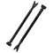 Stalwart 2-In-1 Adjustable Door Security Bars Black 2-Pack 29 To 44 Inches
